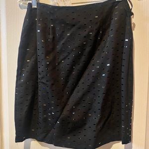 JM Collection Black Skirt with Black Pallets & Matching Balero Jacker